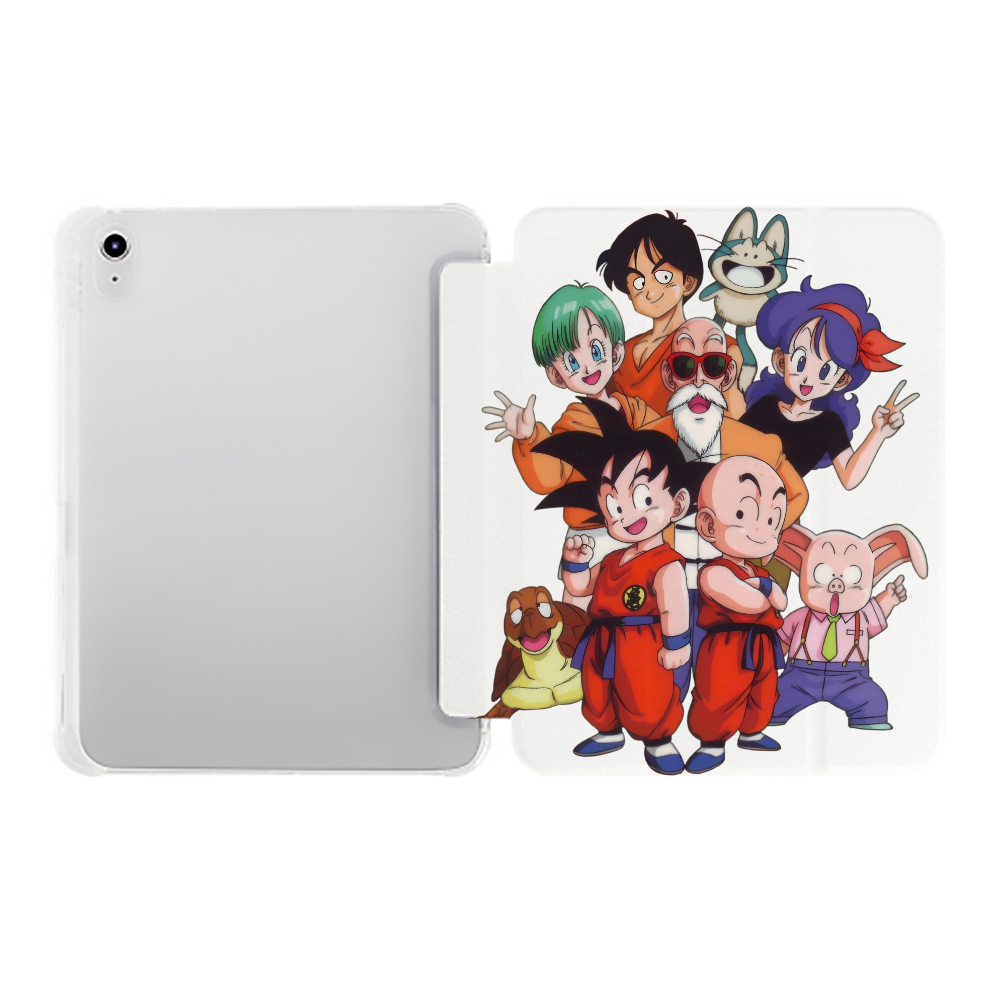 （画像用） ドラゴンボール DRAGON BALL IPad ケース ペン収納付き 三つ折りスタンド PUレザー×シリコン 対応機種9.5/10.5/10.9インチ